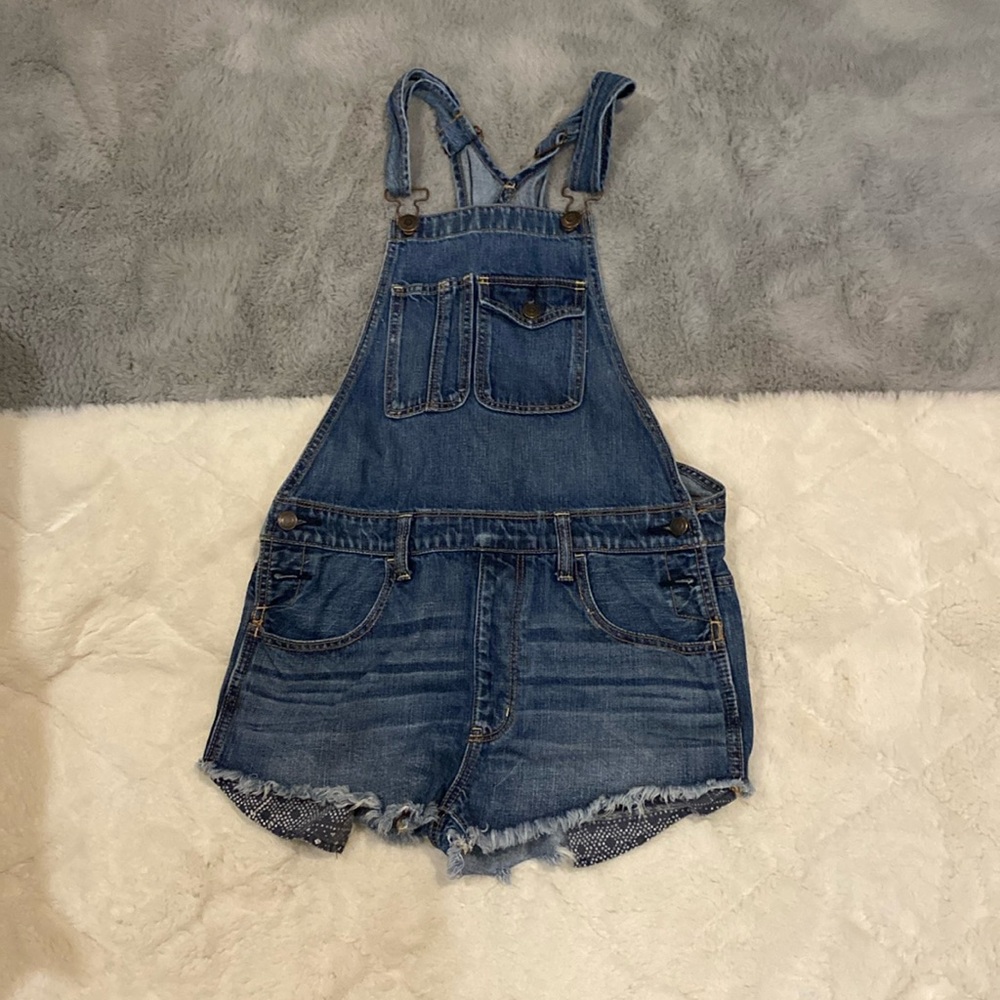 American Eagle Jean Short Overalls